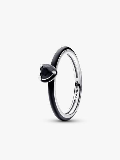 Anello Black Chakra Heart Pandora ME
