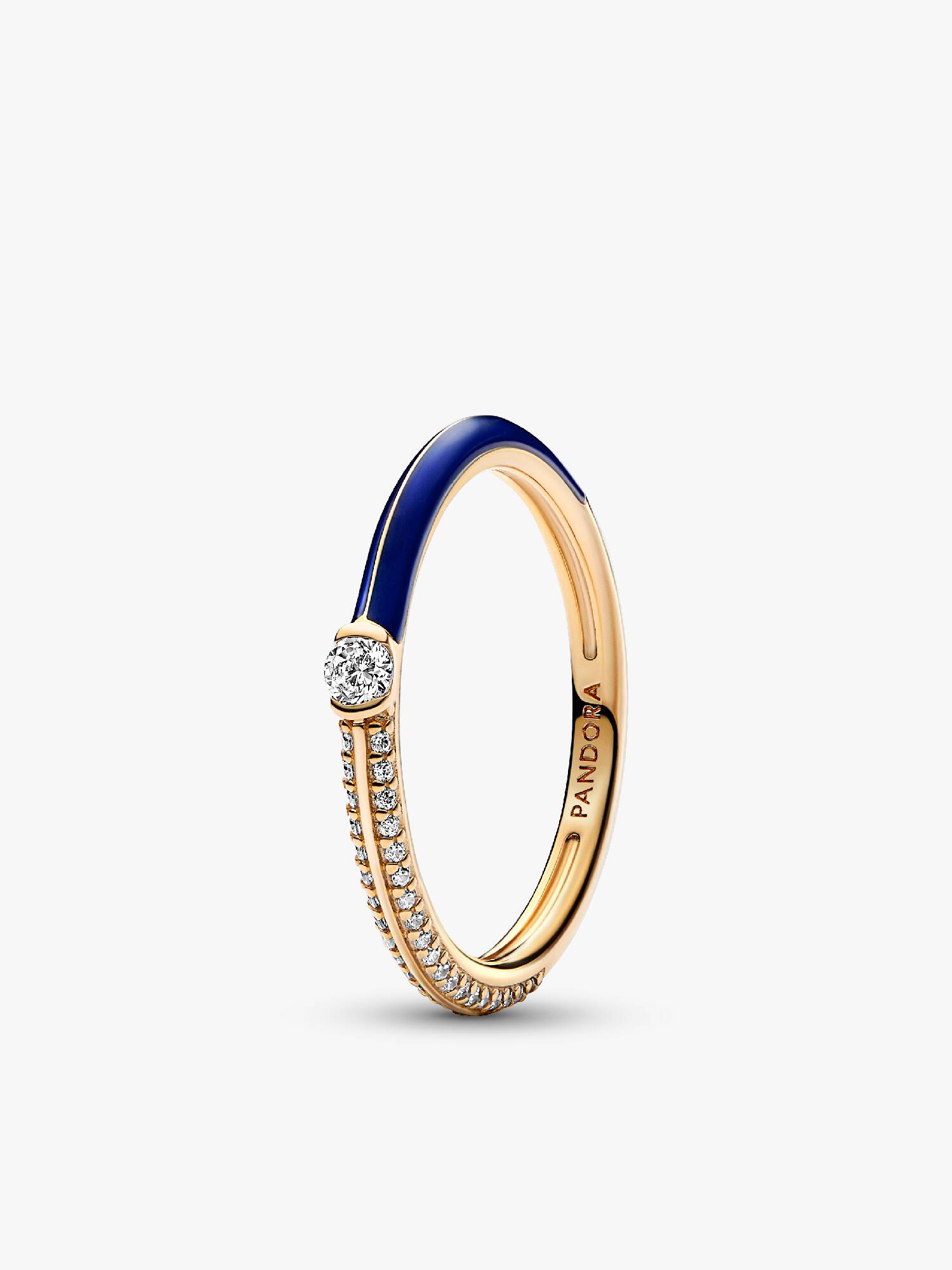 Anello Pietre Luminose & Smalto Blu Pandora ME