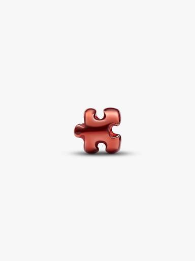 Mini Charm Puzzle effetto metallico arancione