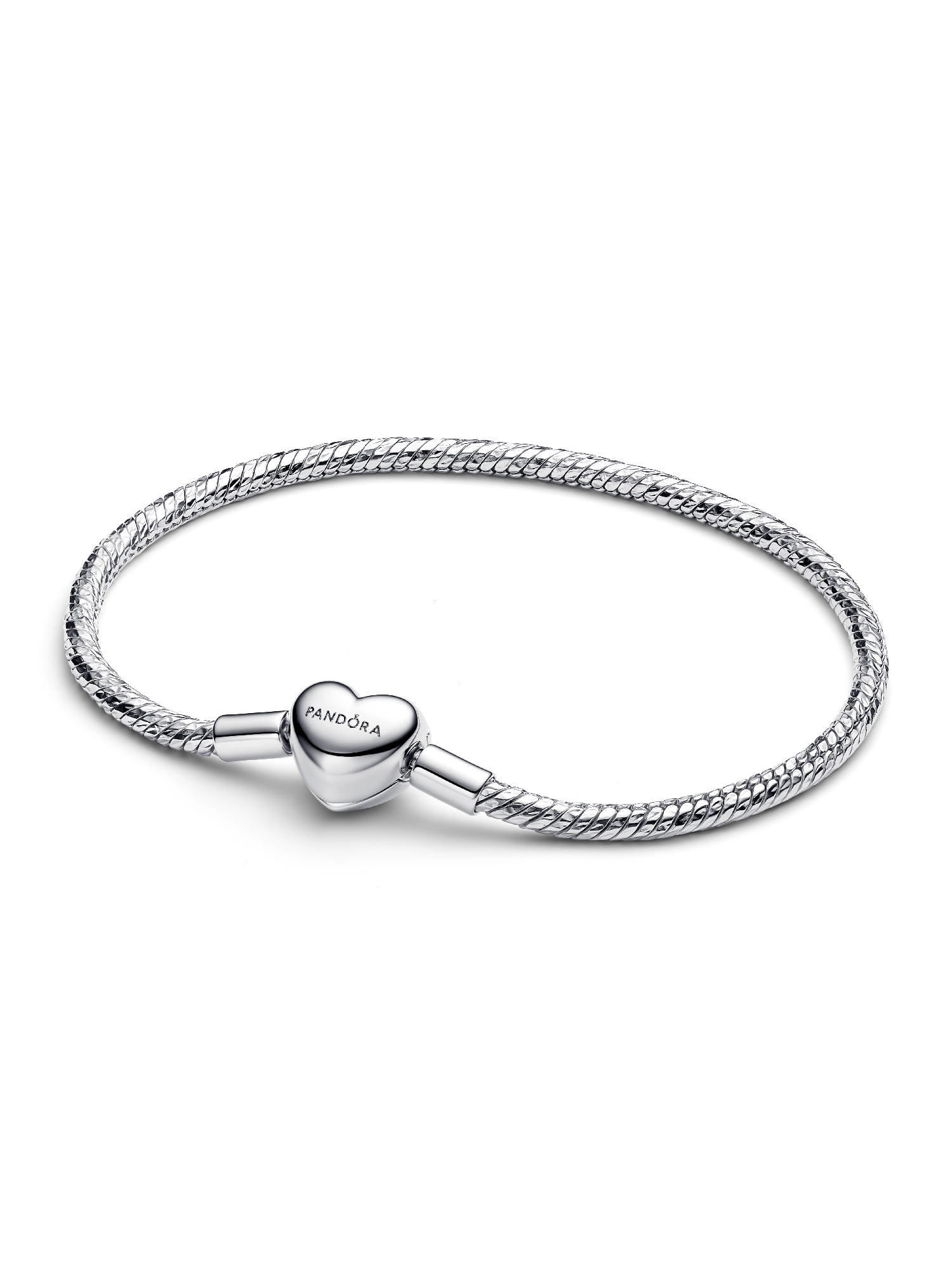 Bracciale Maglia Snake Sfaccettata con Chiusura a Cuore da Incidere