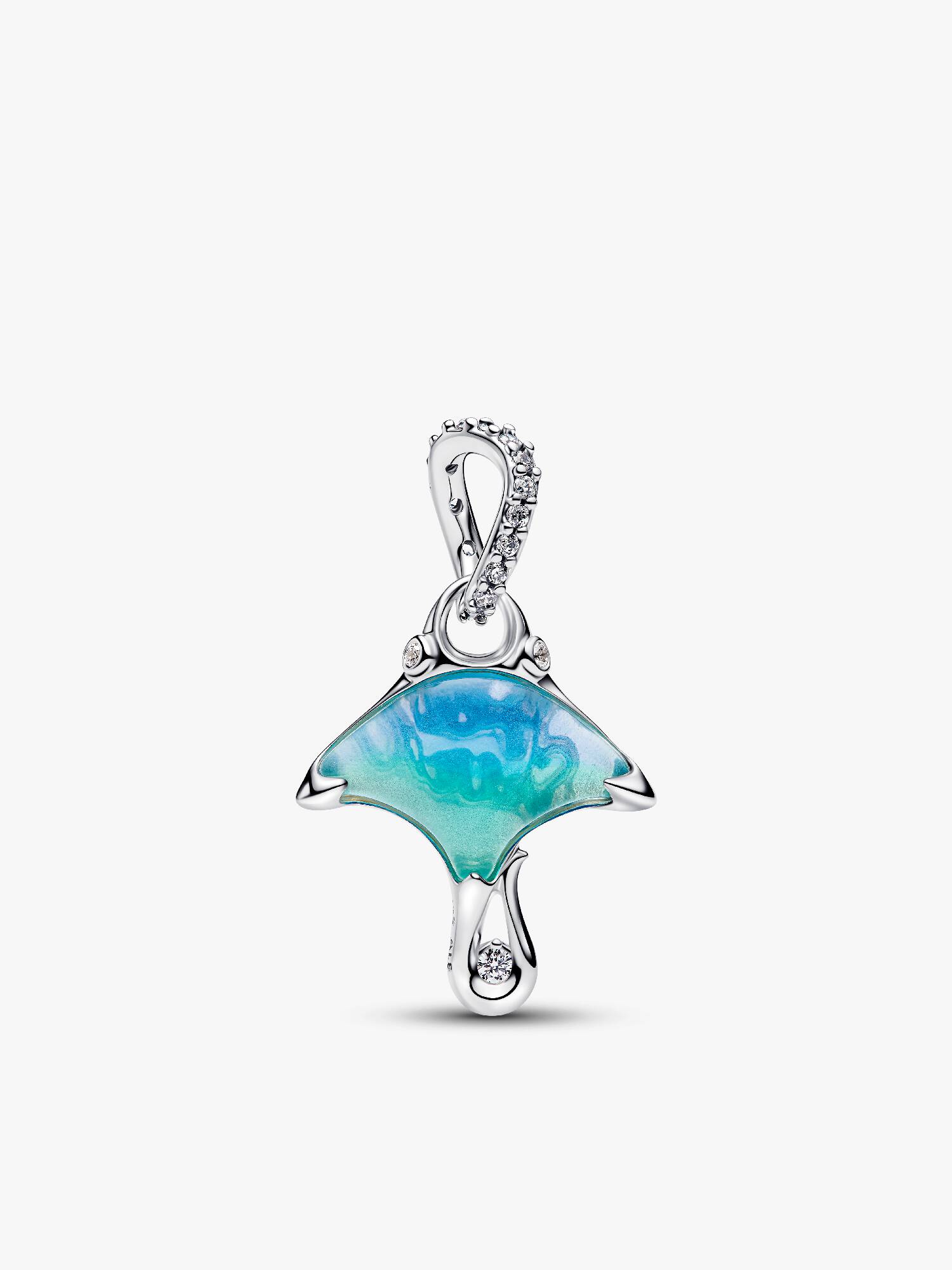 Charm Pendente Manta Vetro di Murano