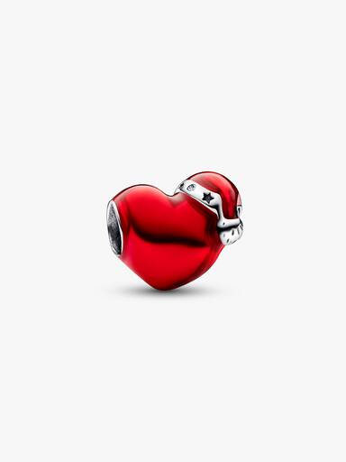 Charm Cuore Rosso Natalizio
