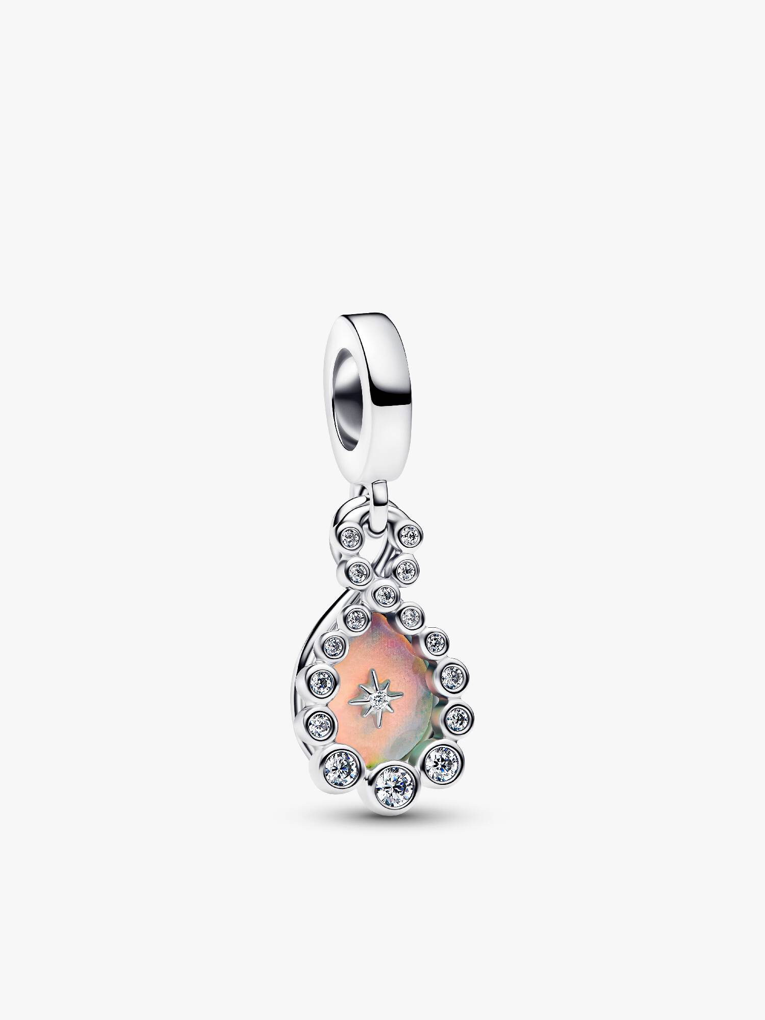 Charm Pendente Doppio Infinito Opalescente