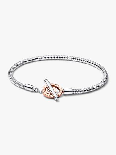 Bracciale con Chiusura a T e Cerchi