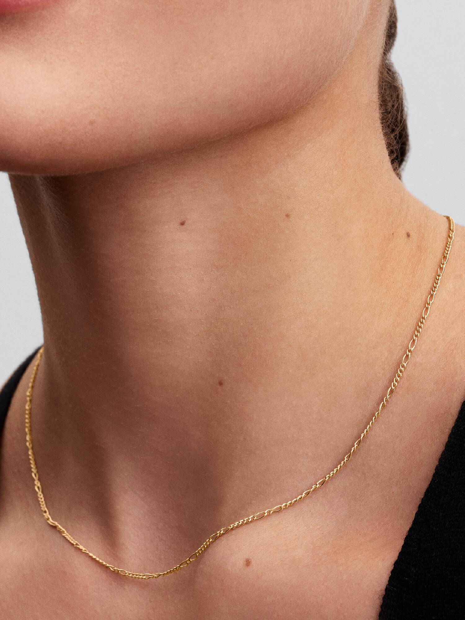 Collana Era in oro 14k Catenina Figaro
