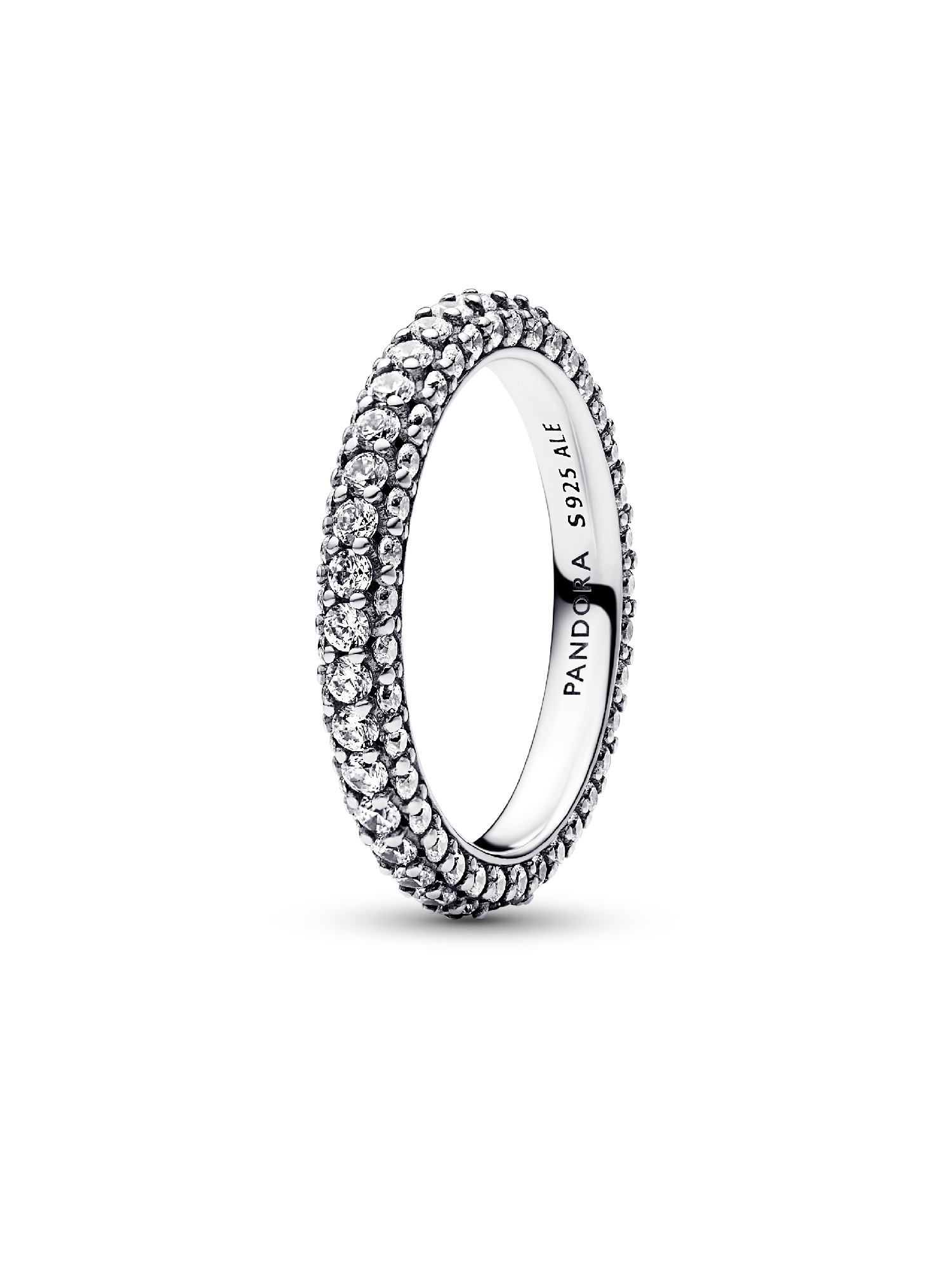 Anello Pavè Fascia Singola da incidere