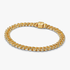 Bracciale Catena Maglia Cubana Pavè Bracciale Catena Maglia Cubana Pavè