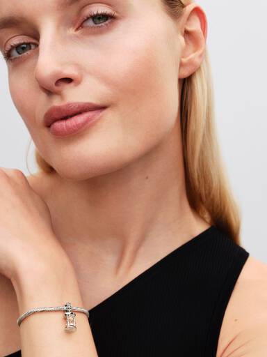 Charm Pendente Clessidra "Time is Precious"
