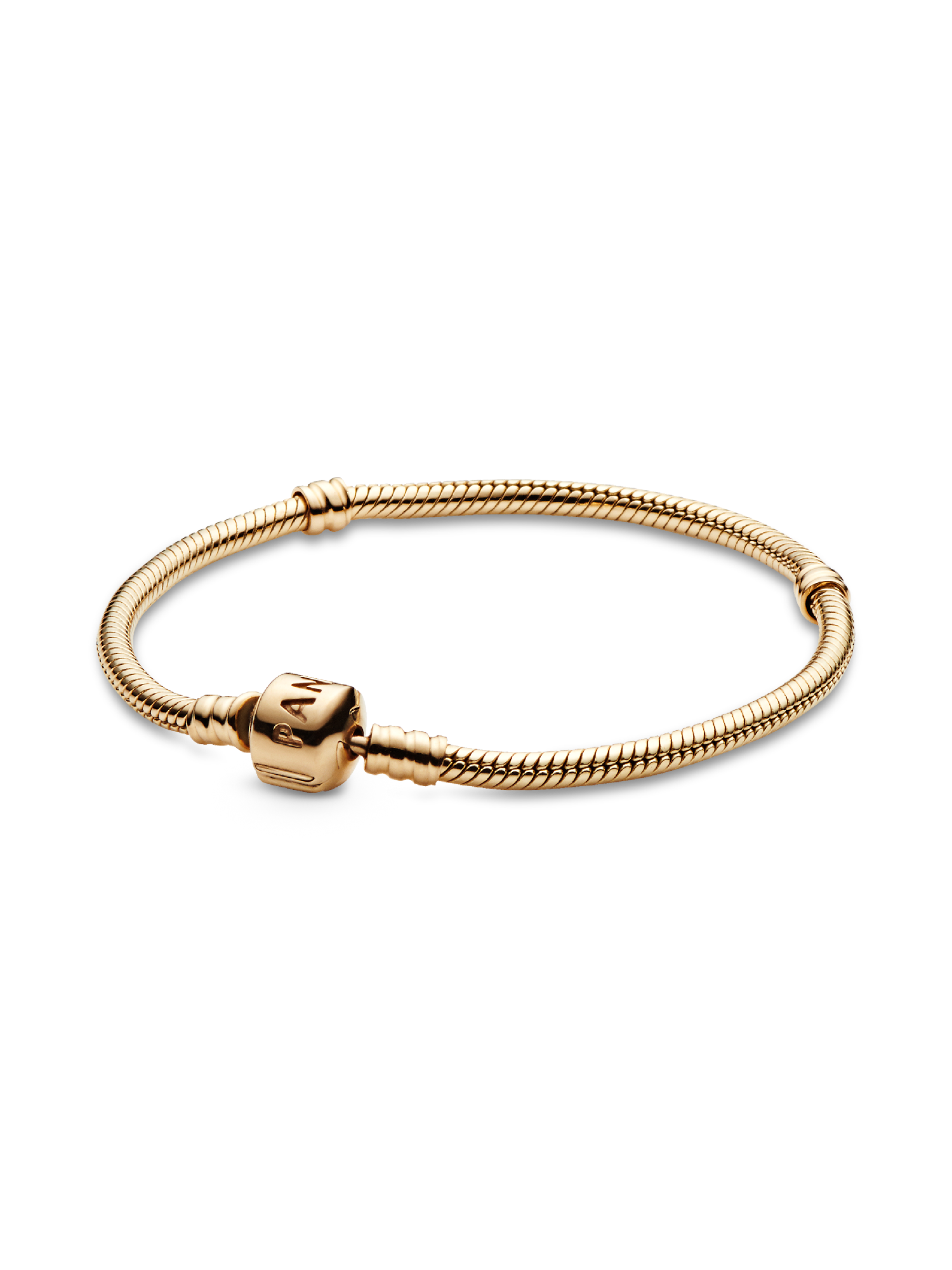 Bracciale Moments con Chiusura a Barile in Oro 14k