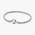 Bracciale Maglia Doppia Intrecciata con Chiusura a Sfera Bracciale Maglia Doppia Intrecciata con Chiusura a Sfera