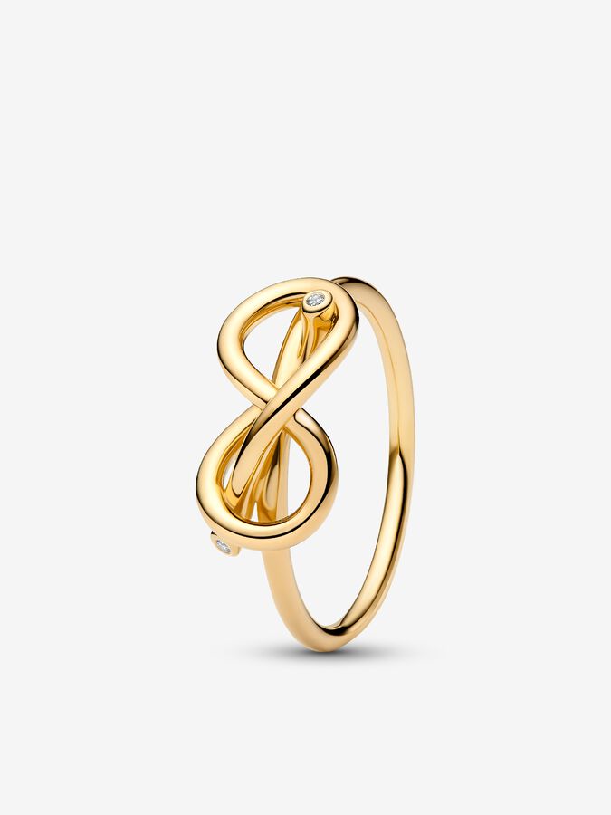 Elli Premium Anello con Nodo da Donna in Oro Giallo 375, Misura 12 Elli Premium Anello con Nodo da Donna in Oro Giallo 375, Misura 12