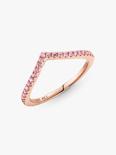 Anello Desiderio Scintillante Rosa