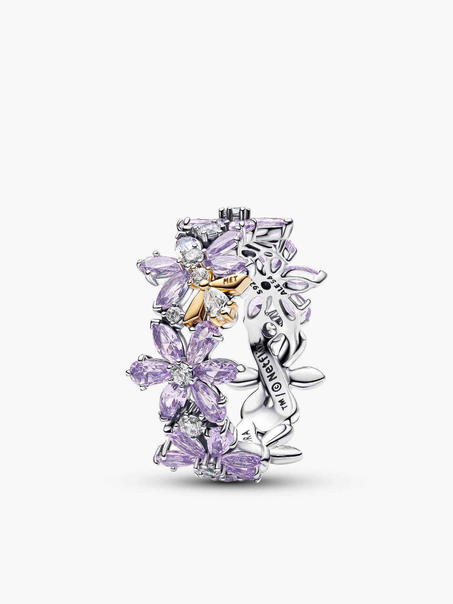 Bridgerton, Anello Herbarium Fiori Viola e Ape