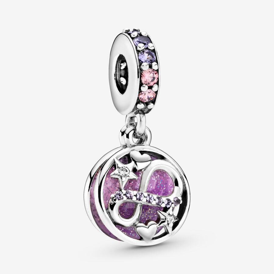 Charm Pendente Infinito Viola image number 0