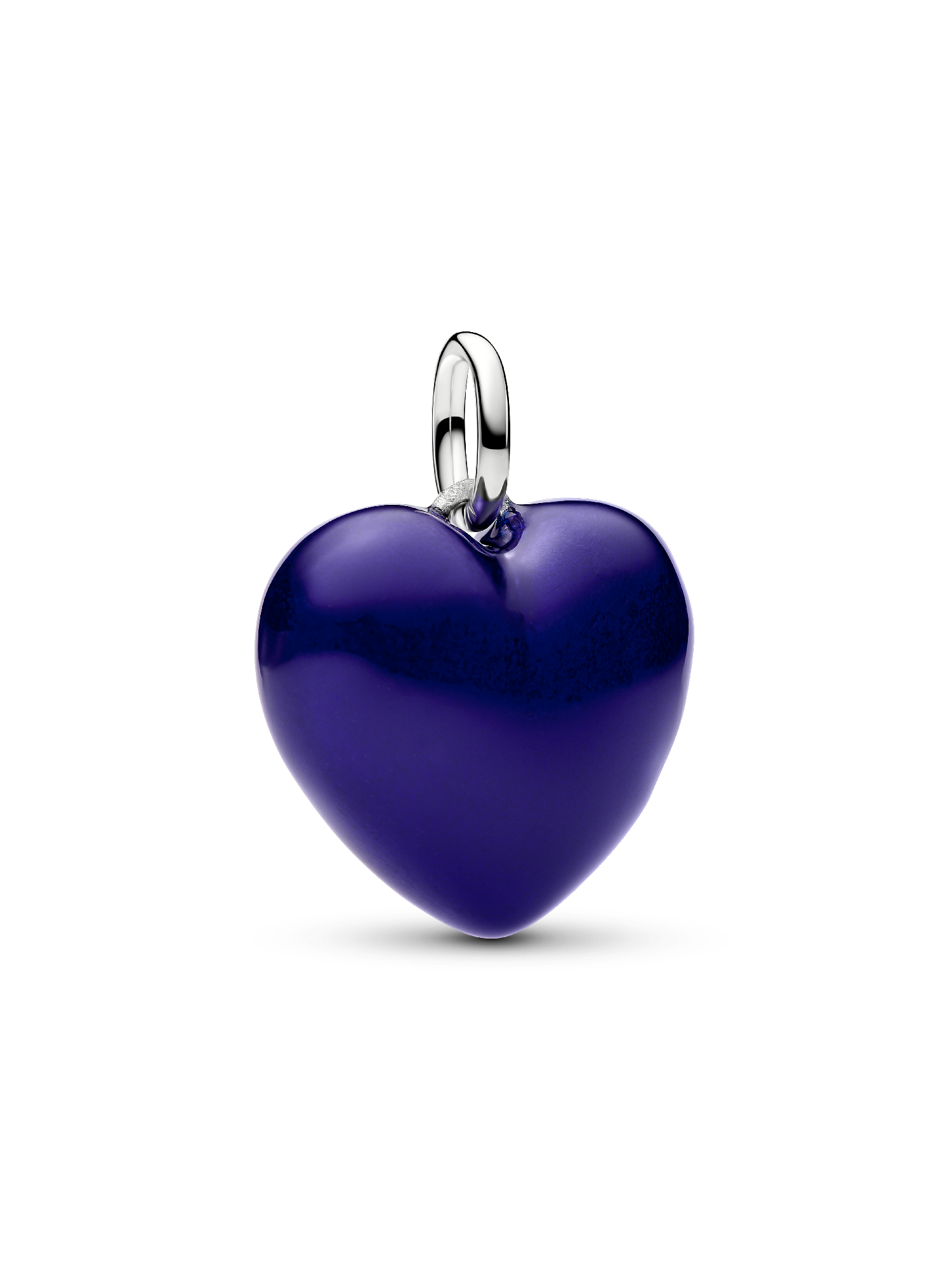 Charm Pendente Cuore Puffy Blu