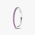 Anello Pavè Fascia Sottile Viola Anello Pavè Fascia Sottile Viola