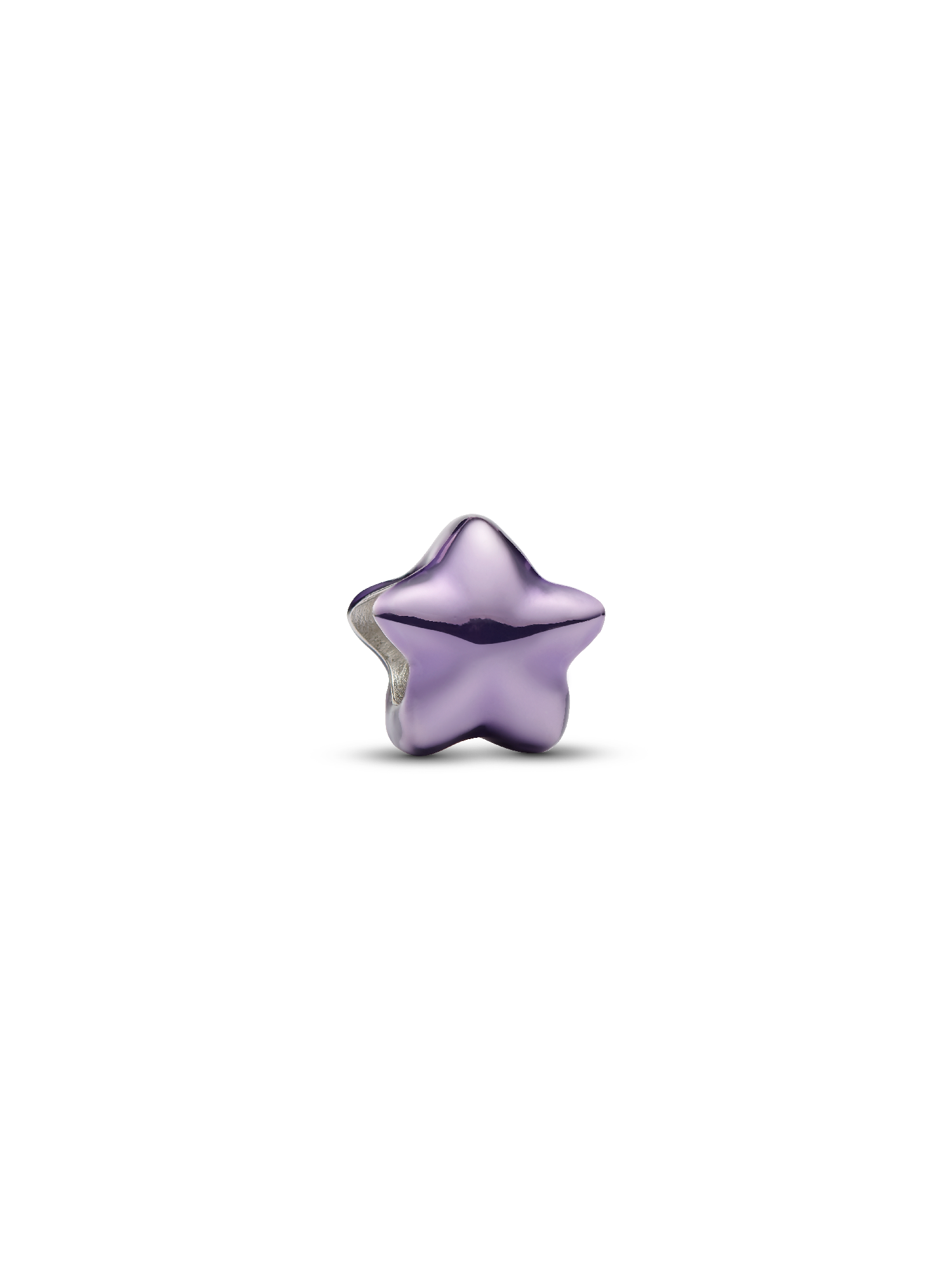 Mini Charm Stella effetto metallico viola 
