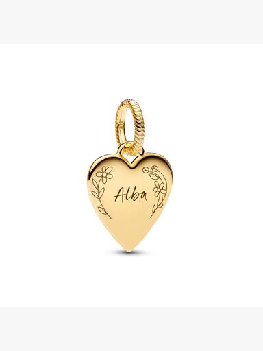 Charm Pendente Cuore da incidere