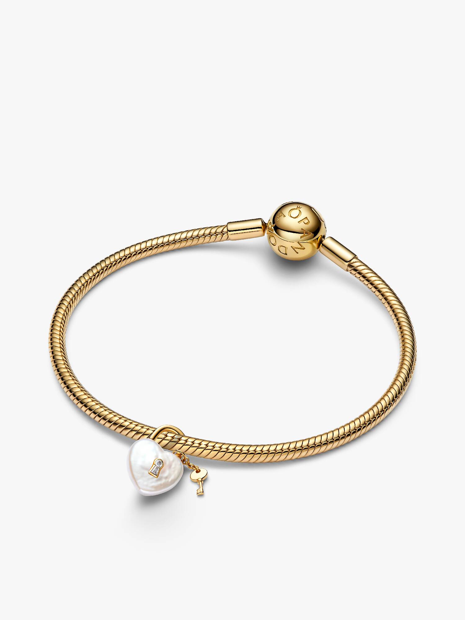 Set Bracciale e Lucchetto con Perla Barocca d’Acqua Dolce Coltivata