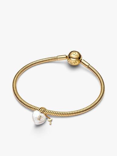 Set Bracciale e Lucchetto con Perla Barocca d’Acqua Dolce Coltivata