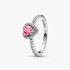 Anello Cuore in Rilievo Rosa Anello Cuore in Rilievo Rosa