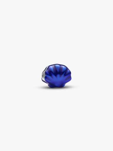 Mini Charm Conchiglia effetto metallico blu