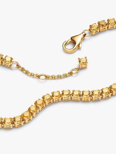 Bracciale Tennis Cristalli Gialli