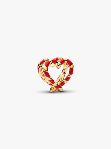 Charm Openwork Cuore di Bastoncini di Zucchero