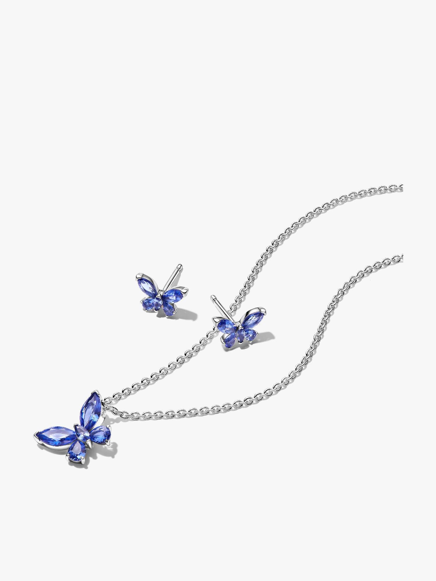 Parure Farfalla Luminosa Blu
