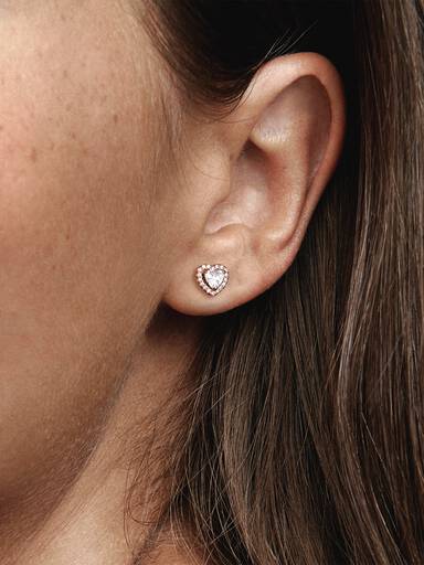 Anello cuore in argento 925, bagnato in oro e oro rosa, anello cuore a Anello cuore in argento 925, bagnato in oro e oro rosa, anello cuore a