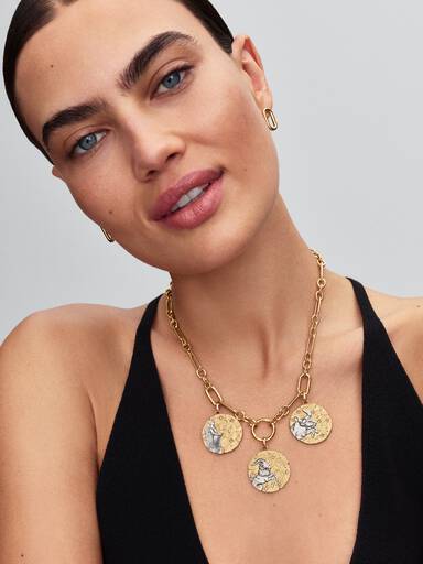 Charm Medallion XL Capricorno "Nihil Difficile Volenti"