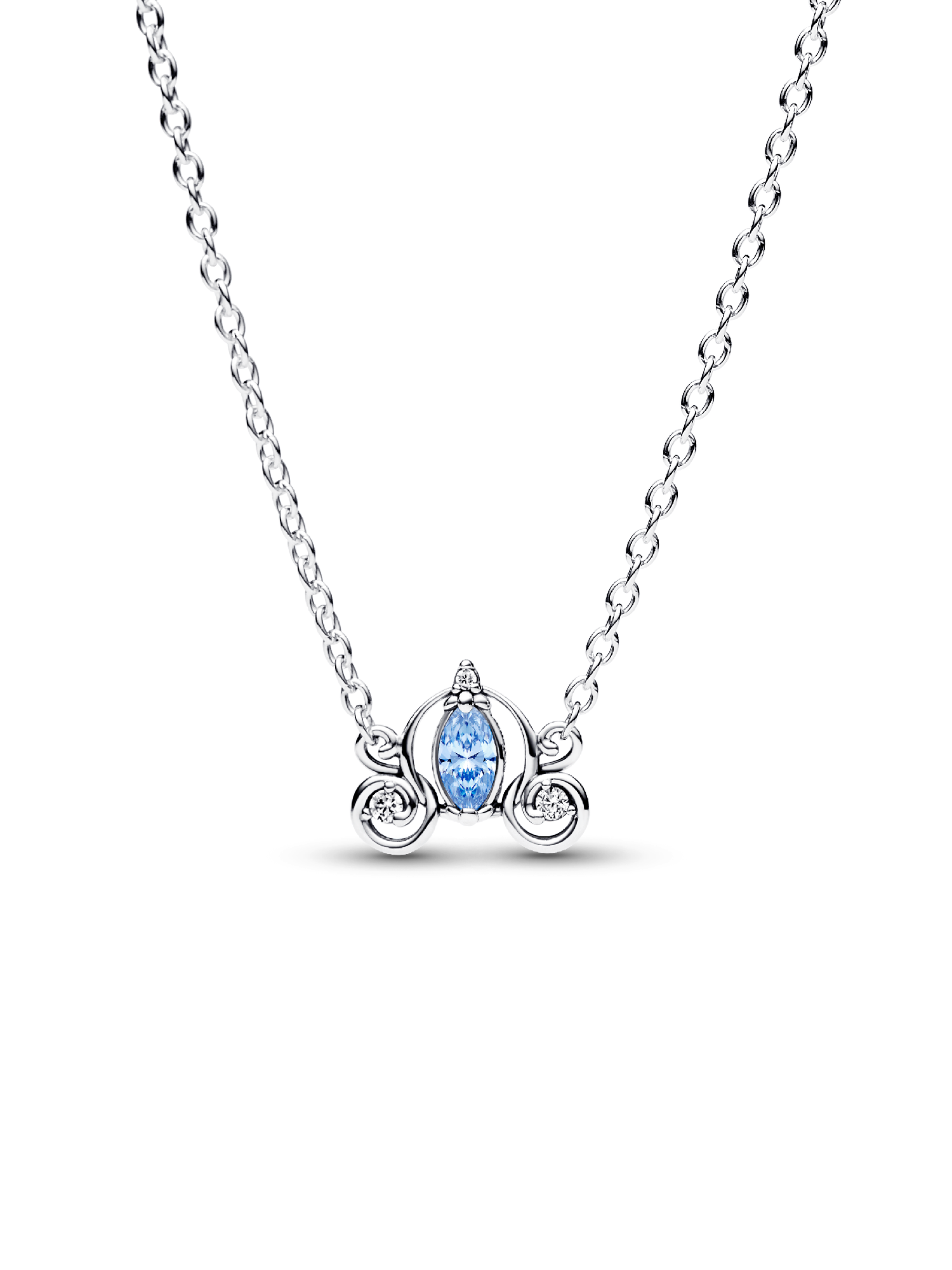 Collana con Ciondolo Cavallo in Argento 925 rodiato, Made in Italy