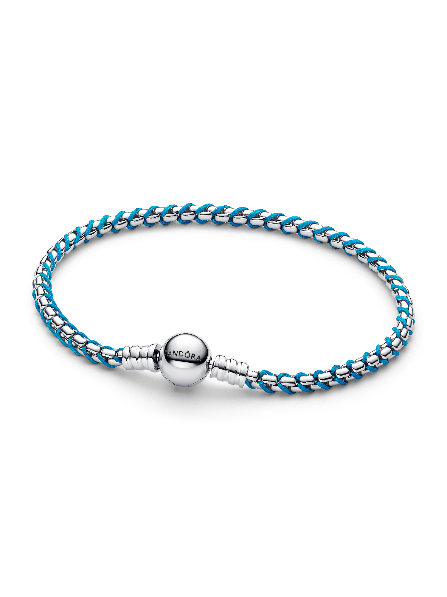 Bracciale Intreccio Tessuto Turchese