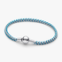 Bracciale Intreccio Tessuto Turchese Bracciale Intreccio Tessuto Turchese