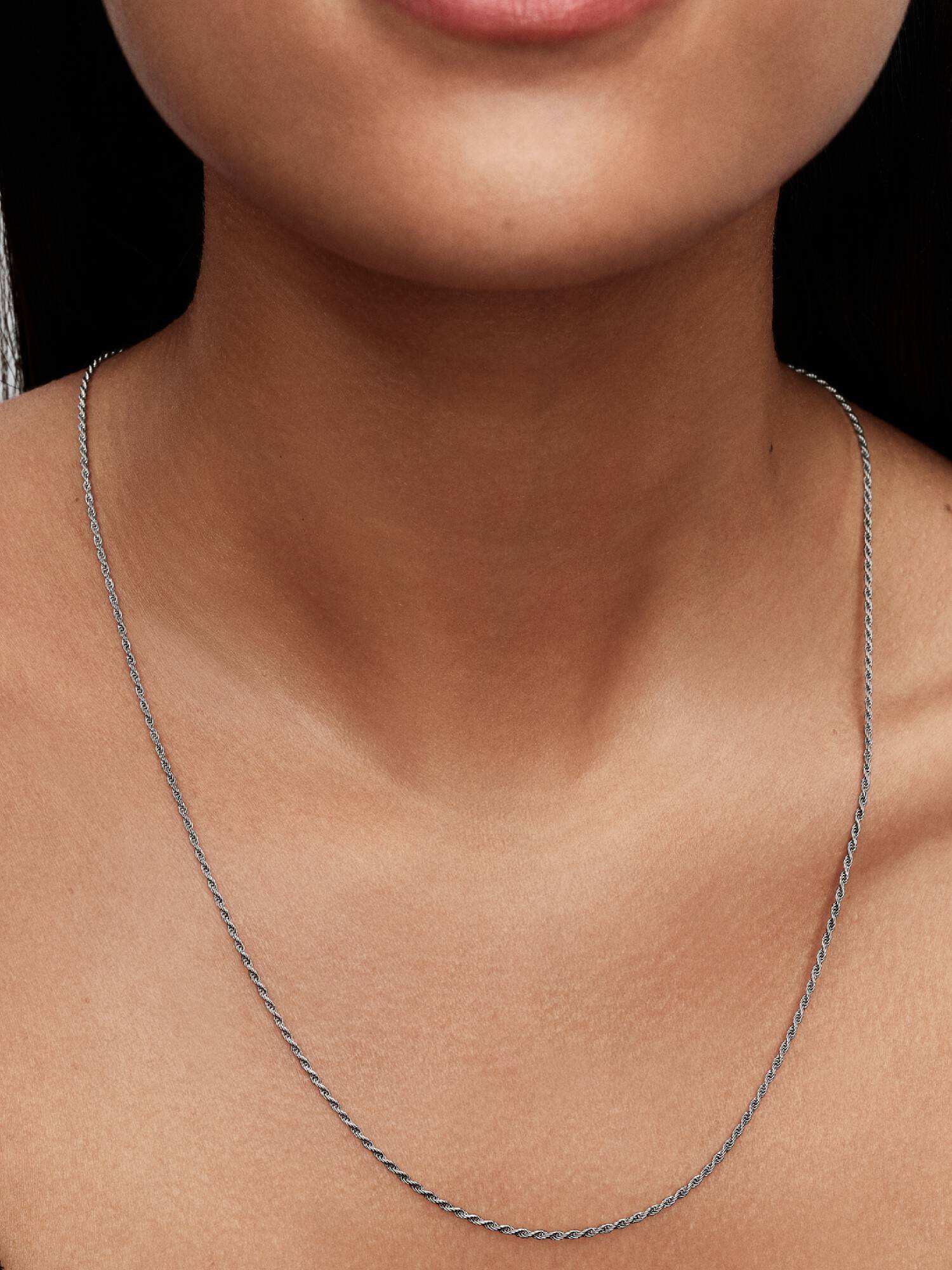 Collana Catenina Corda Intrecciata