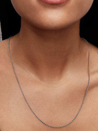 Collana Catenina Corda Intrecciata