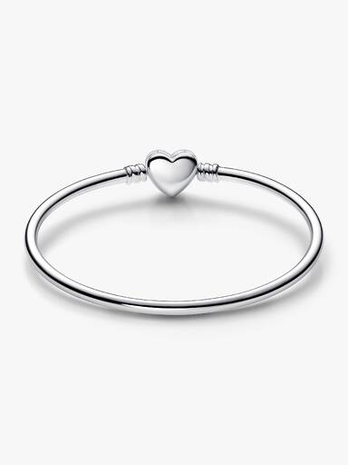 Bracciale Rigido con Chiusura a Cuore e Farfalla