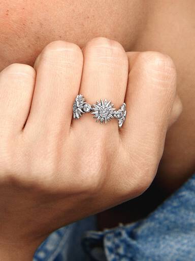 Anello Fascia Triplo Sole
