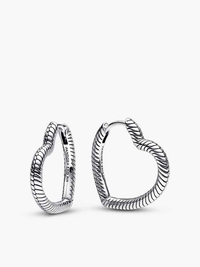 Philip Jones Orecchini A Cuore In Argento Sterling 925 – Ipoallergenici – 5mm