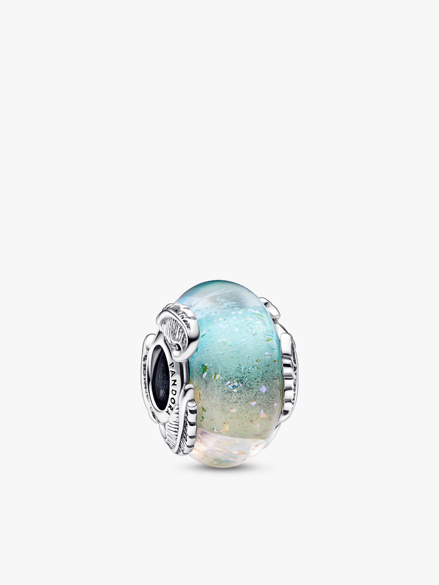 Charm Vetro di Murano Cielo e Piume