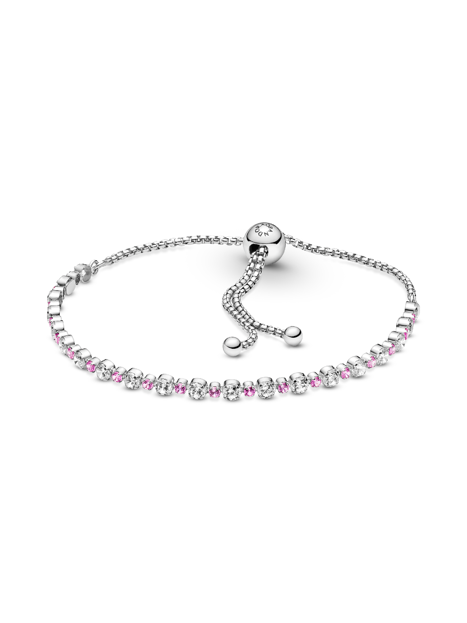 Bracciale regolabile in argento sterling 925 con pietre preziose in