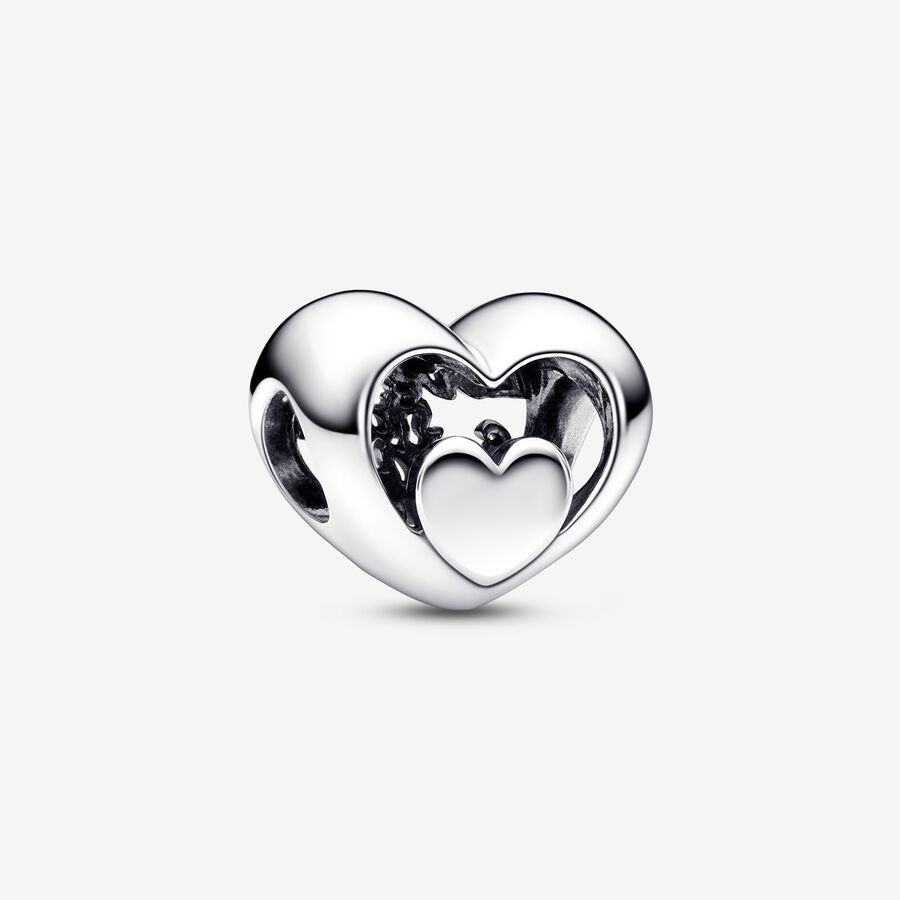 Charm Cuore Openwork Love starts from within image number 0