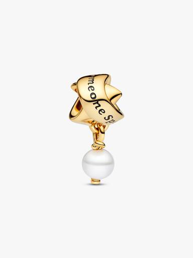 Charm Pendente Qualcuno di Speciale con Perla Barocca d’Acqua Dolce Coltivata