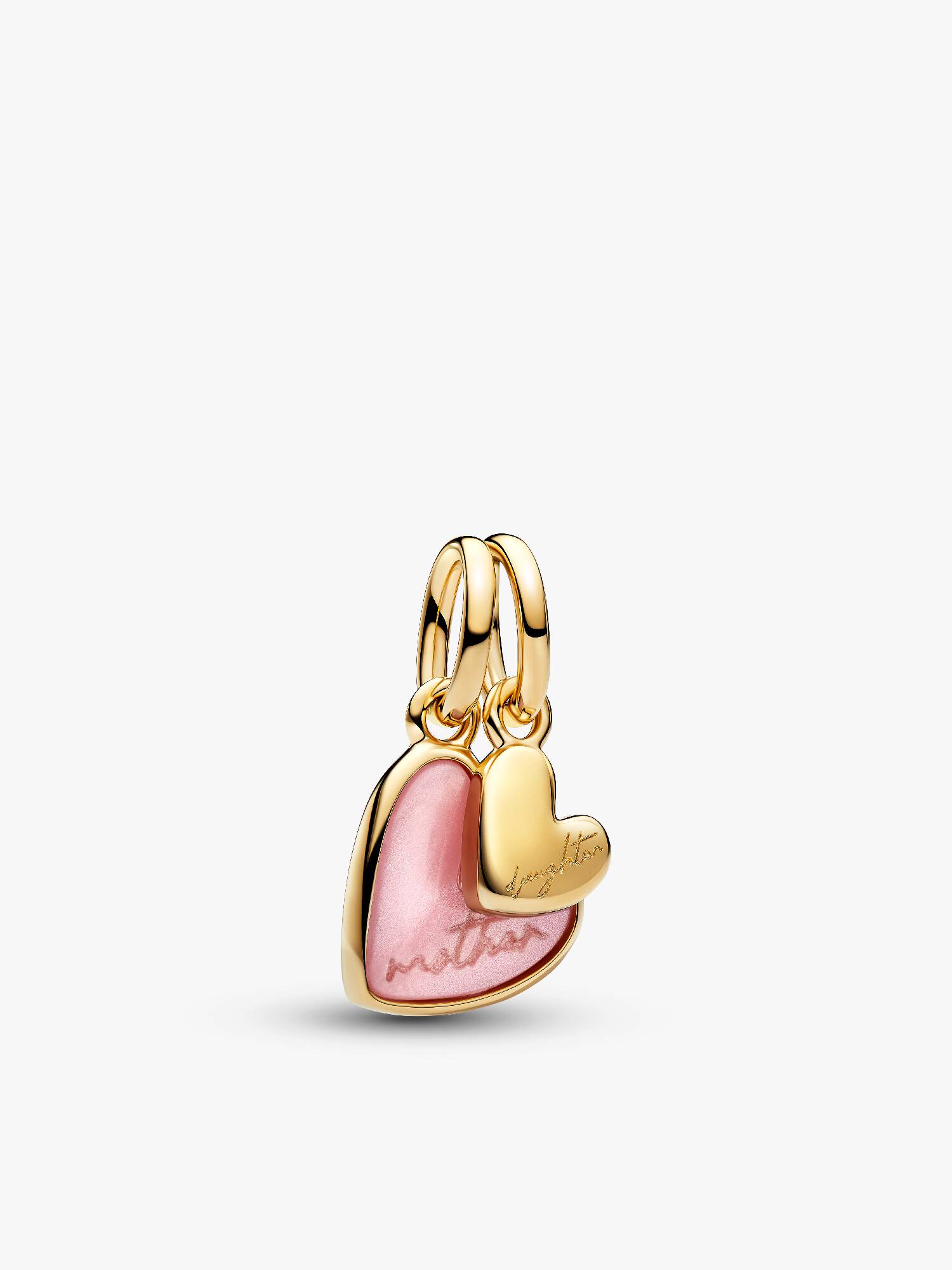 Charm Pendente Unione di Cuori Mamma e Figlia divisibile