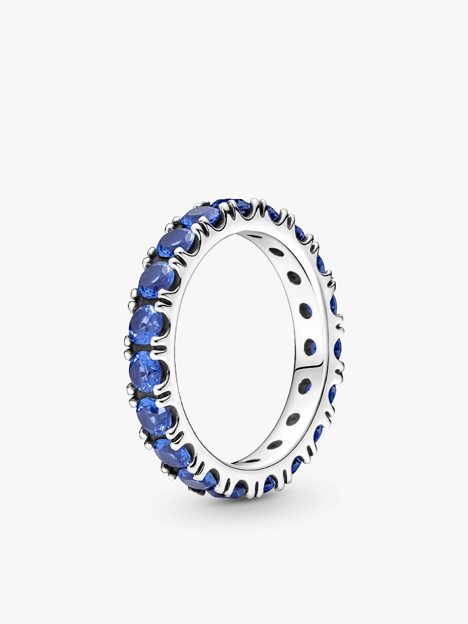 Anello Fascia Scintillante Blu