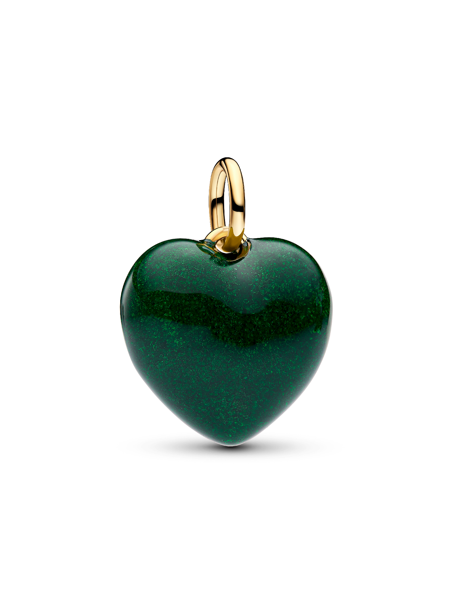 Charm Pendente Cuore Puffy Verde