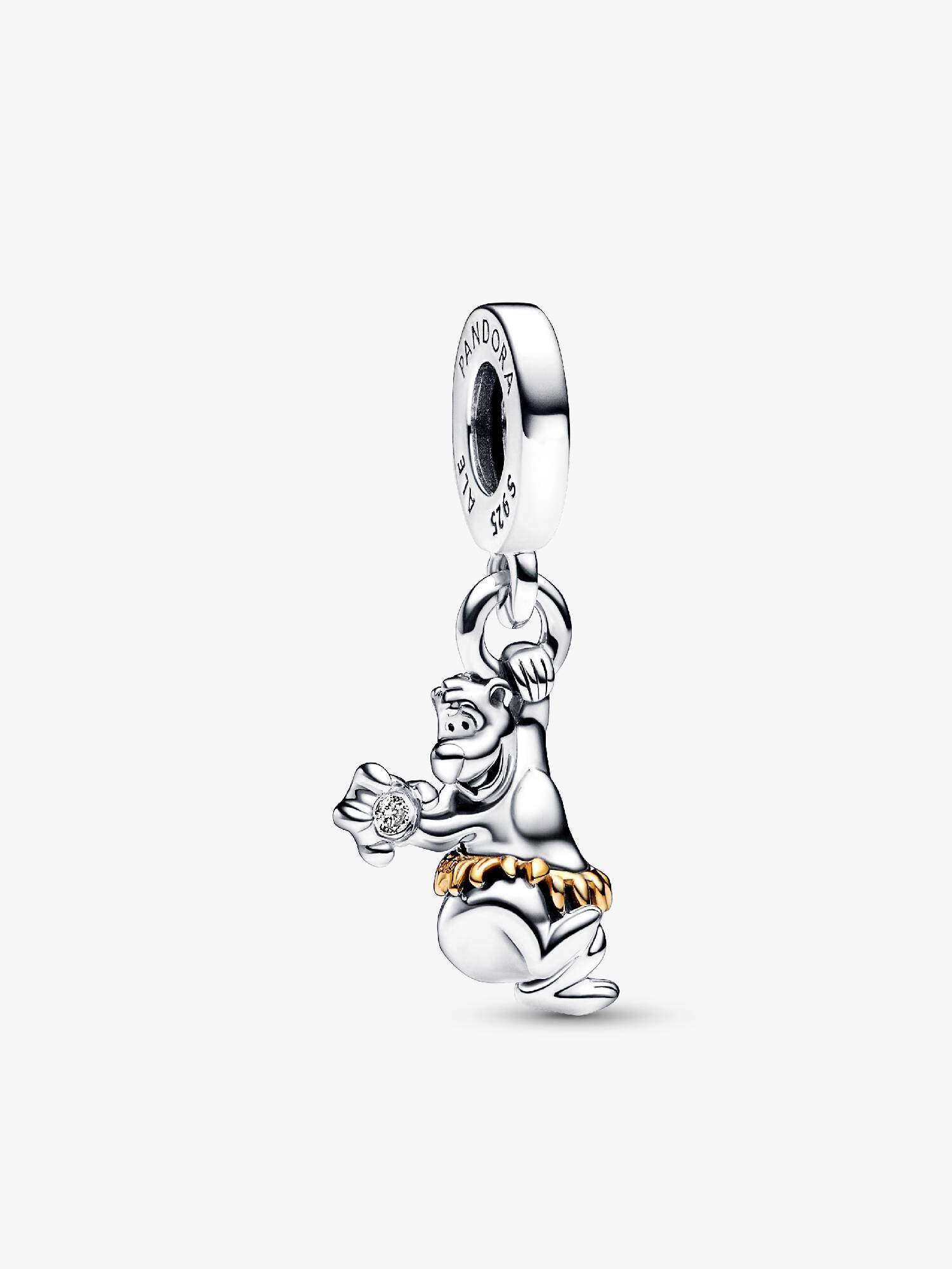 Disney, 100° Anniversario, Pendente Baloo con Diamante Coltivato in Laboratorio 0.009 ct tw