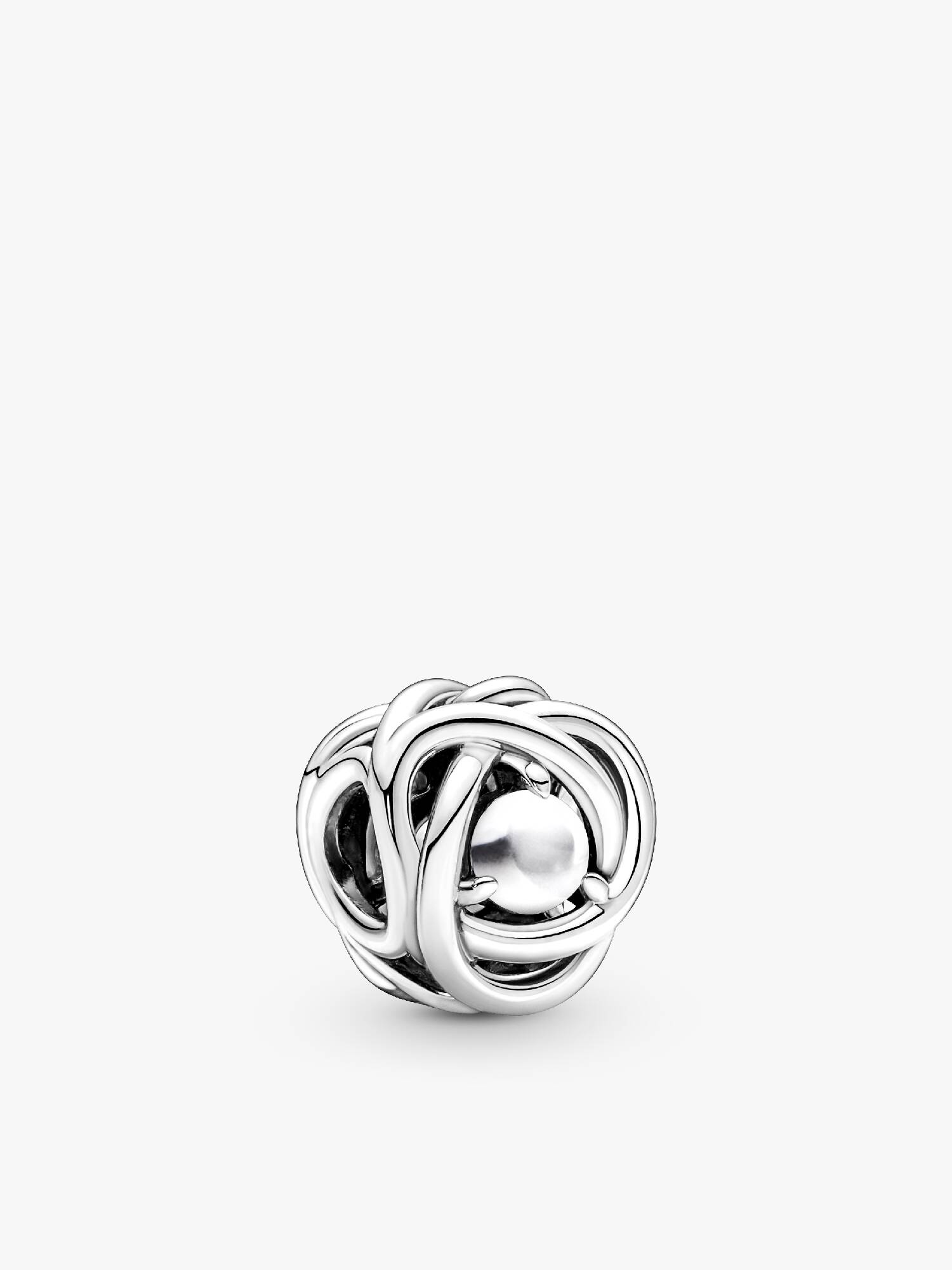 Charm Cerchio Eterno Bianco Madreperla Artificiale Giugno