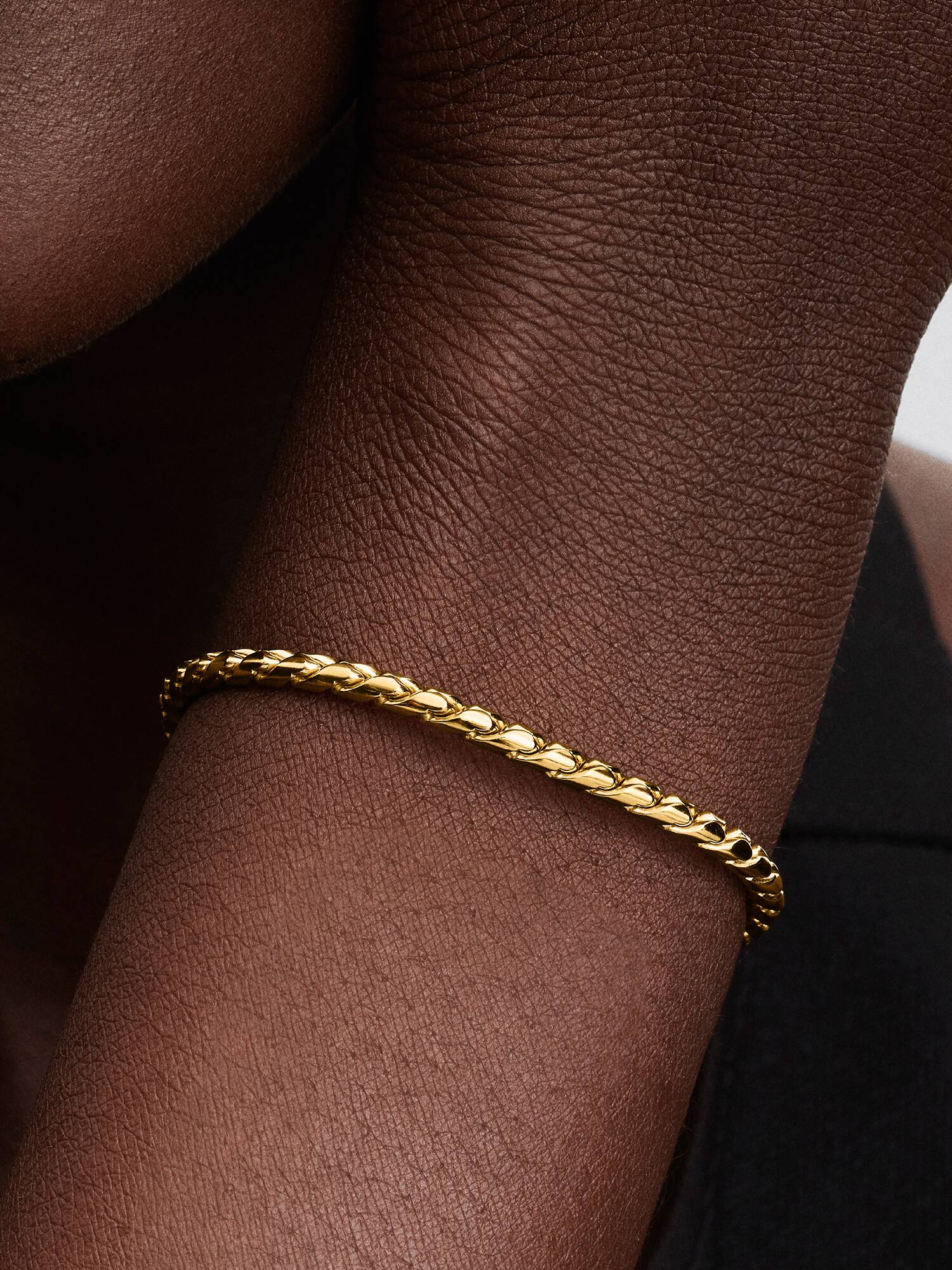 Bracciale Maglia Spiga con Chiusura a Sfera