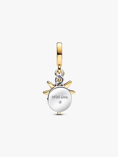 Charm Pendente Stella Polare da incidere con diamante creato in laboratorio